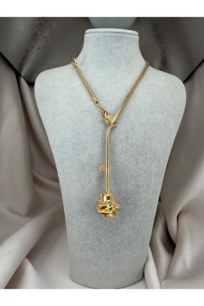 ZS Aksesuar 3D Rose Design Women's Necklace