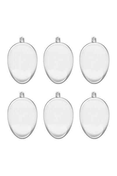 OEM Set Creatii de Paste Oua Transparente cu Deschidere 6cm - 6buc