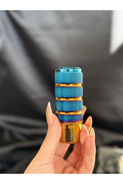 LIGHTNIX Yanık Titanyum Universal Spor Vites Topuzu 10 cm Kaymaz Alüminyum Vi...