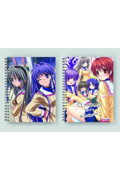 nihonwosekai 2 броя тетрадки CLANNAD Аниме, формат А5, 50 листа