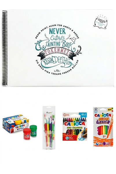 carioca Boya Seti - Silinebilir Tükenmez Resim Defteri, Parmak(sulu), Pastel ...