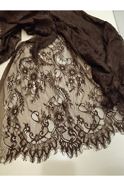 Safir Kumaş Abiyelik Yumuşak ve incecik Zarif Kupon Lez Dantel 3 Metre
