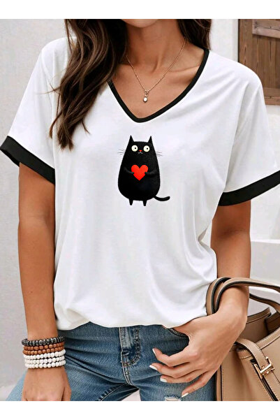 SUNFREE Tricou cu decolteu în V, cu cusături speciale, din noua colecție, din...