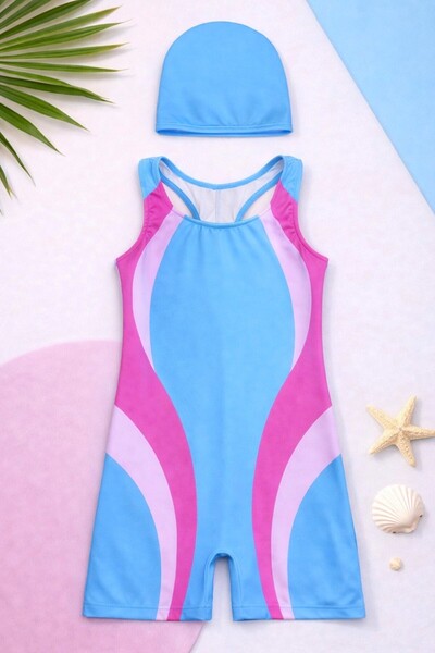 DeKuBaby Μαγιό για κορίτσια με σορτς και δυνατότητα γρήγορου στεγνώματος