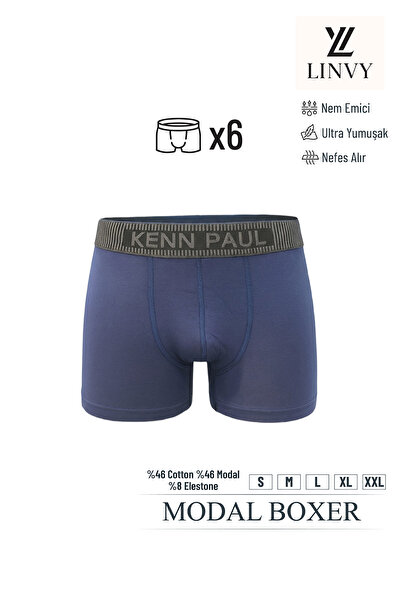 KENN PAUL Erkek Modal Boxer | Ultra Yumuşak, Nefes Alan, Nem Emici, Esnek ve ...