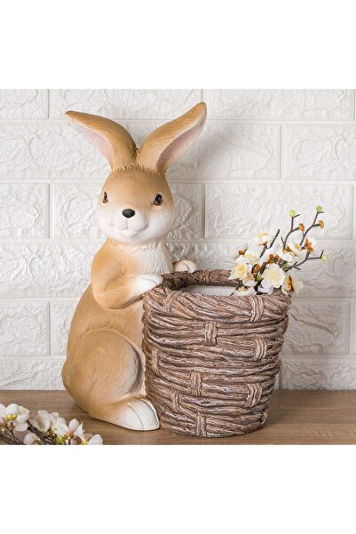 OEM Cos Ceramic cu Iepuras de Paste 29x19x39cm