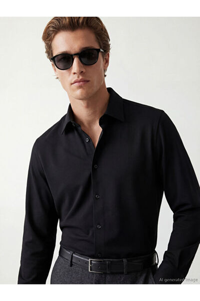 LC Waikiki Slim Fit Long Sleeve Men's Textured Shirt