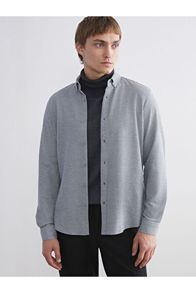 LC Waikiki I Narrow Fit Long Sleeve Men's Textured Shirt from Freezen Store