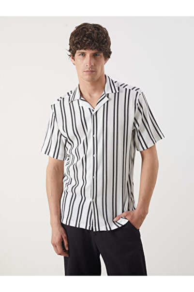 LC Waikiki Regular Fit Short Sleeve Dobby Men's Shirt