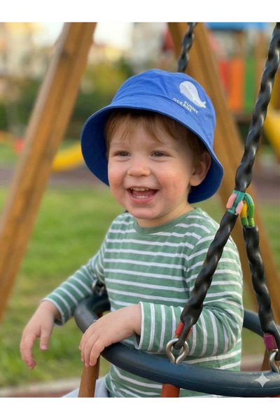 PIECE SIGNATURE 100% قطن، قبعة أنيمال بي مطبوع للأولاد (الحجم: 47-50 سم) (الع...