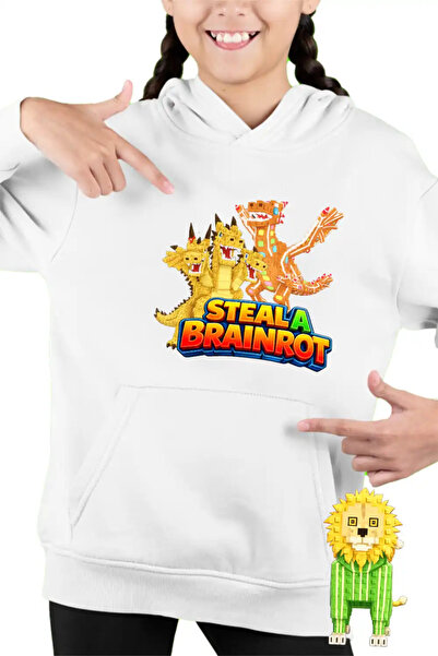 OEM Hanorac Copii Fete Roblox Steal a Brainrot Dragon Meme