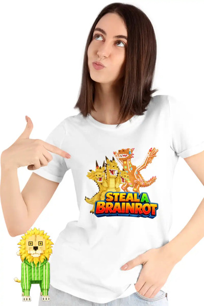 OEM Tricou Femei Roblox Steal a Brainrot Dragon Meme
