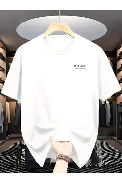 oneagılyazı Tricou oversize imprimat cu guler rotund – Bumbac pieptănat cu 2 ...