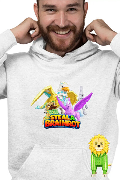 OEM Hanorac Barbati Steal a Brainrot Roblox Griffin Pegasus Meme