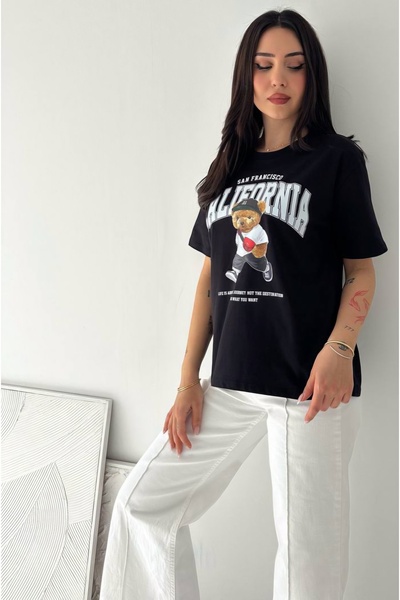 Noa&Noa Women's Short Sleeve California Printed T-Shirt