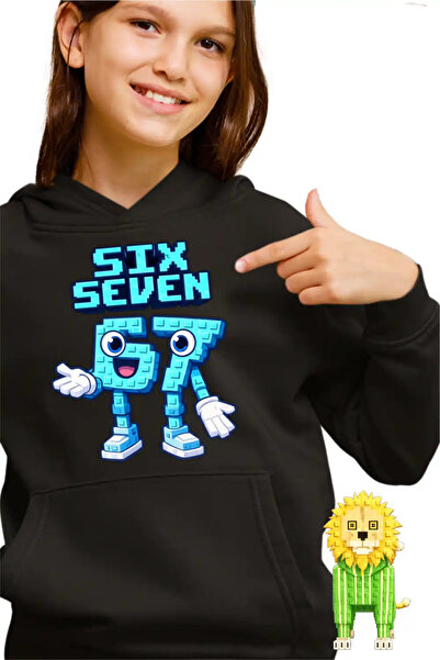 OEM Hanorac Copii Fete Six Seven Meme Roblox 67 Sase Sapte Steal a Brainrot