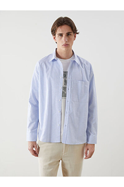 LC Waikiki Regular Fit Long Sleeve Striped Men's Shirt
