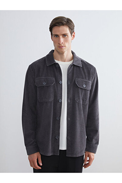 LC Waikiki Regular Fit Velvet Men's Shirt Jacket
