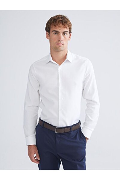 LC Waikiki Slim Fit Long Sleeve Dobby Men's Shirt