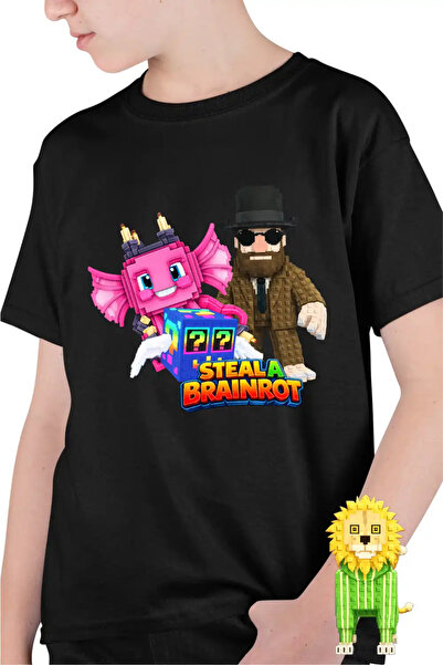 OEM Tricou Copii Baieti Steal a Brainrot Matteo Roblox Meme