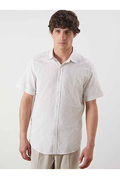 LC Waikiki Slim Fit Short Sleeve Patterned Men's Shirt