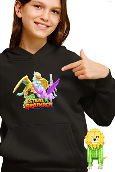 OEM Hanorac Copii Fete Steal a Brainrot Roblox Griffin Pegasus Meme