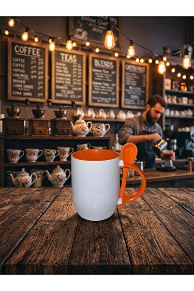 Ayab Seramoni Baskı Kişiye Özel Baskılı Karıştırma Kaşıklı Kupa Bardak