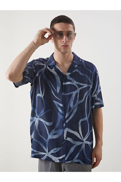 LC Waikiki Regular Fit Short Sleeve Patterned Men's Shirt