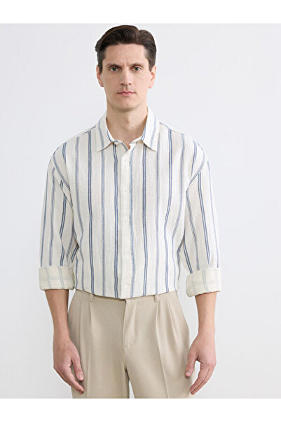 LC Waikiki I Standart Fit Striped Men's Shirt from Freezen Store