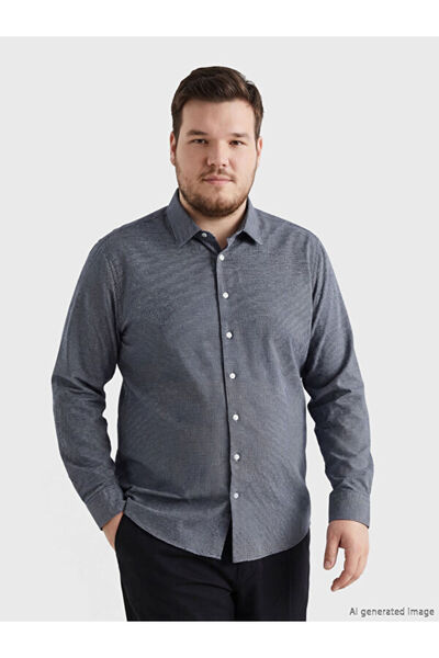 LC Waikiki Regular Fit Plaid Gabardine Men's Shirt