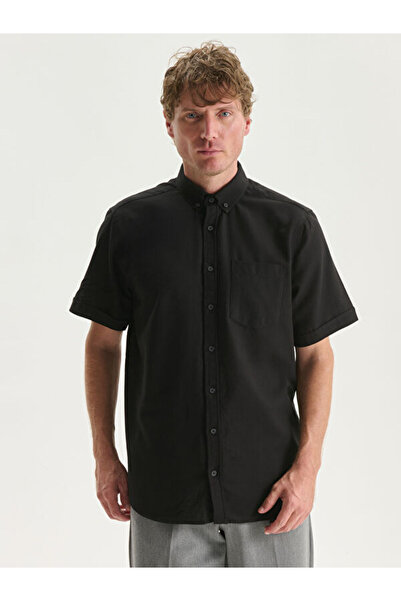 LC Waikiki Regular Fit Short Sleeve Poplin Men's Shirt