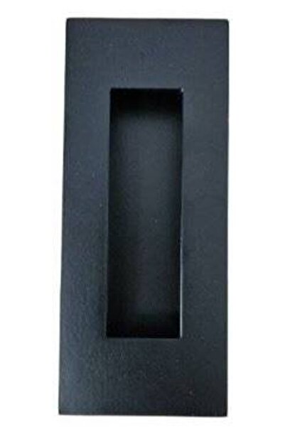 THG Mâner dreptunghiular încastrat, negru mat, inox