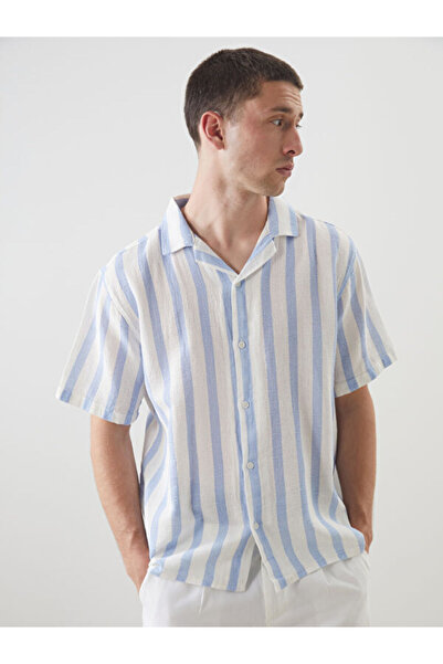 LC Waikiki Regular Fit Short Sleeve Men's Textured Shirt