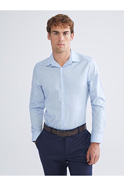 LC Waikiki Slim Fit Long Sleeve Poplin Men's Shirt