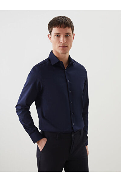 LC Waikiki Slim Fit Long Sleeve Gabardine Men's Shirt