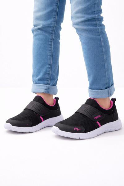 MOON CLOUD Tedy Unisex Çocuk Bağcıksız Cırtlı Rahat Esnek Günlük Sneaker Spor Ayakkabı ZYN182