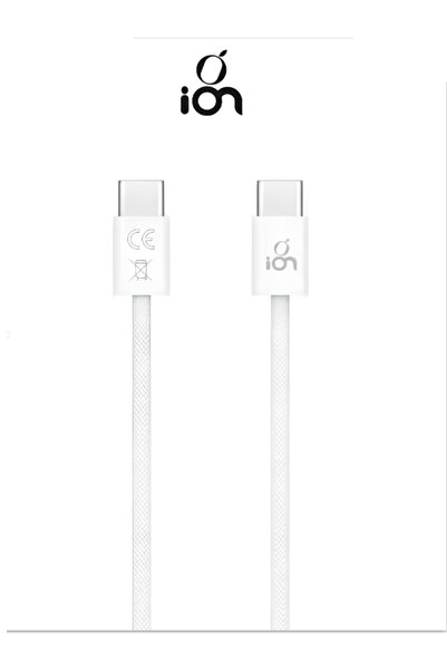 Ion 60W Type-C charging cable. Braided fabric Type-C cable. Charging connecto...