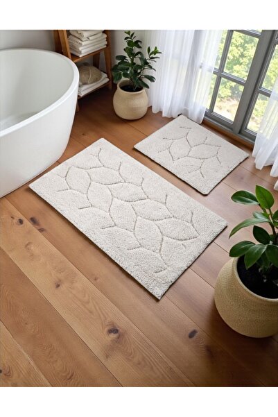 Çapa Home %100 Pamuk Noddle Tafting 2 Parça Klozet Takımı