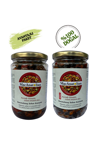 MACANATOLİAN Patlıcanlı Kurutulmuş Sebze Karışımı 450 gr x 2 Adet - Avantajlı...