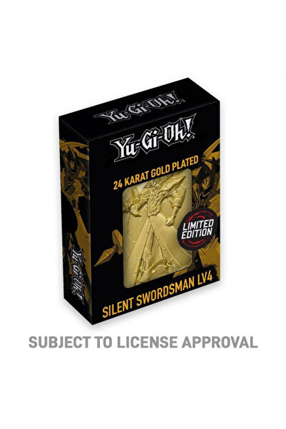 LEX Yu-Gi-Oh! Limited Edition 24k Gold Plated Silent Swordsman Metal Card