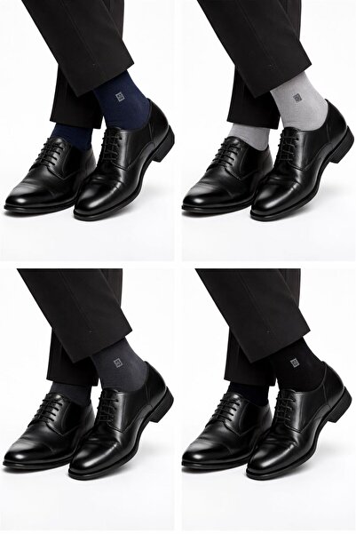 Agk Çorap 12 Pairs 4 Colors P Cotton U a Quality Men's Socks