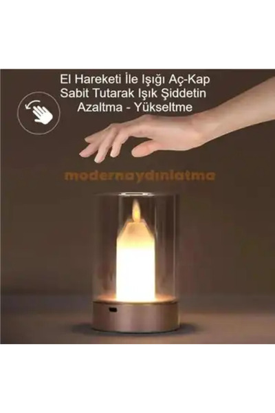 St Morritz Şarjlı Dekoratif Masa Lambası, Modern ve Şık Tasarım, Rahat Kullanım