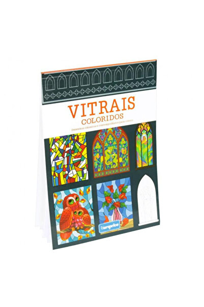 Europrice Adult Coloring Book Stained Glass - Orange