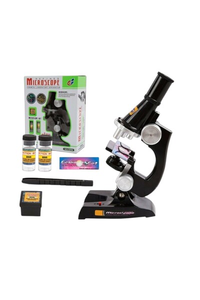 SCIENTIFIC MICROSCOPE Refined Microscope Science Kit for Kids – 100X, 200X, 4...