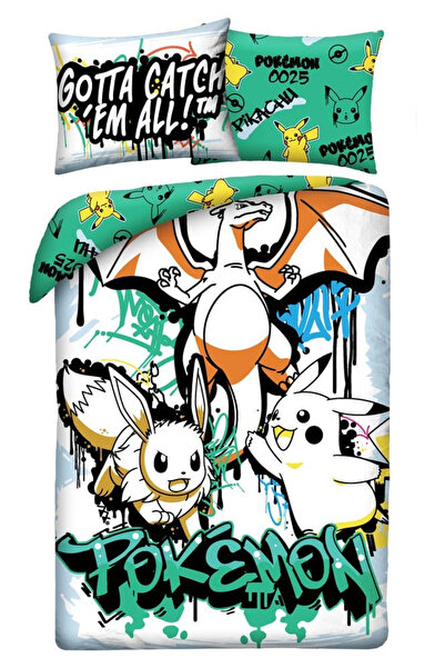 Halantex Set Lenjerie Pat Pokemon Duvet Set 140x200 cm