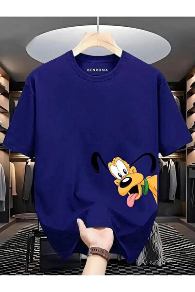 yombaa Dog Printed Oversized T-Shirt with Dog Print