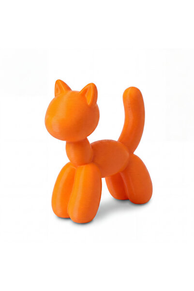 vetria Balon Kedi Biblo – PLA Dekoratif Heykel, Modern Ev & Ofis Aksesuarı