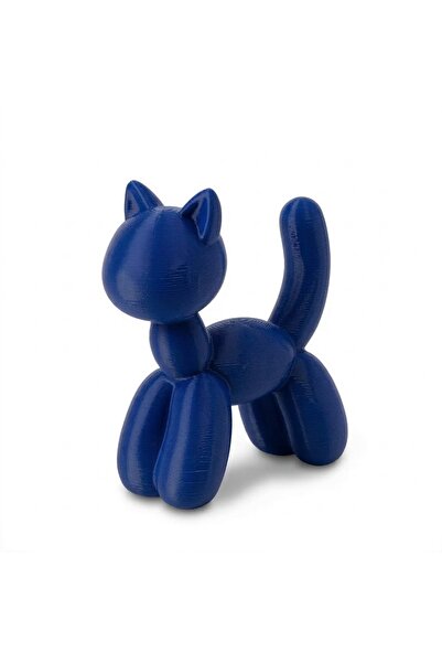 vetria Balon Kedi Biblo – PLA Dekoratif Heykel, Modern Ev & Ofis Aksesuarı