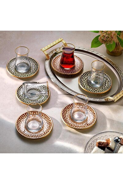 Schafer Keops 6 Kişilik Cam Çay Seti-Asorti TKEBT asorti