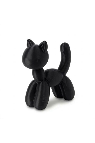 vetria Balon Kedi Biblo – PLA Dekoratif Heykel, Modern Ev & Ofis Aksesuarı